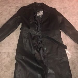 Bikers Dream Apparel Leather Trench Coat